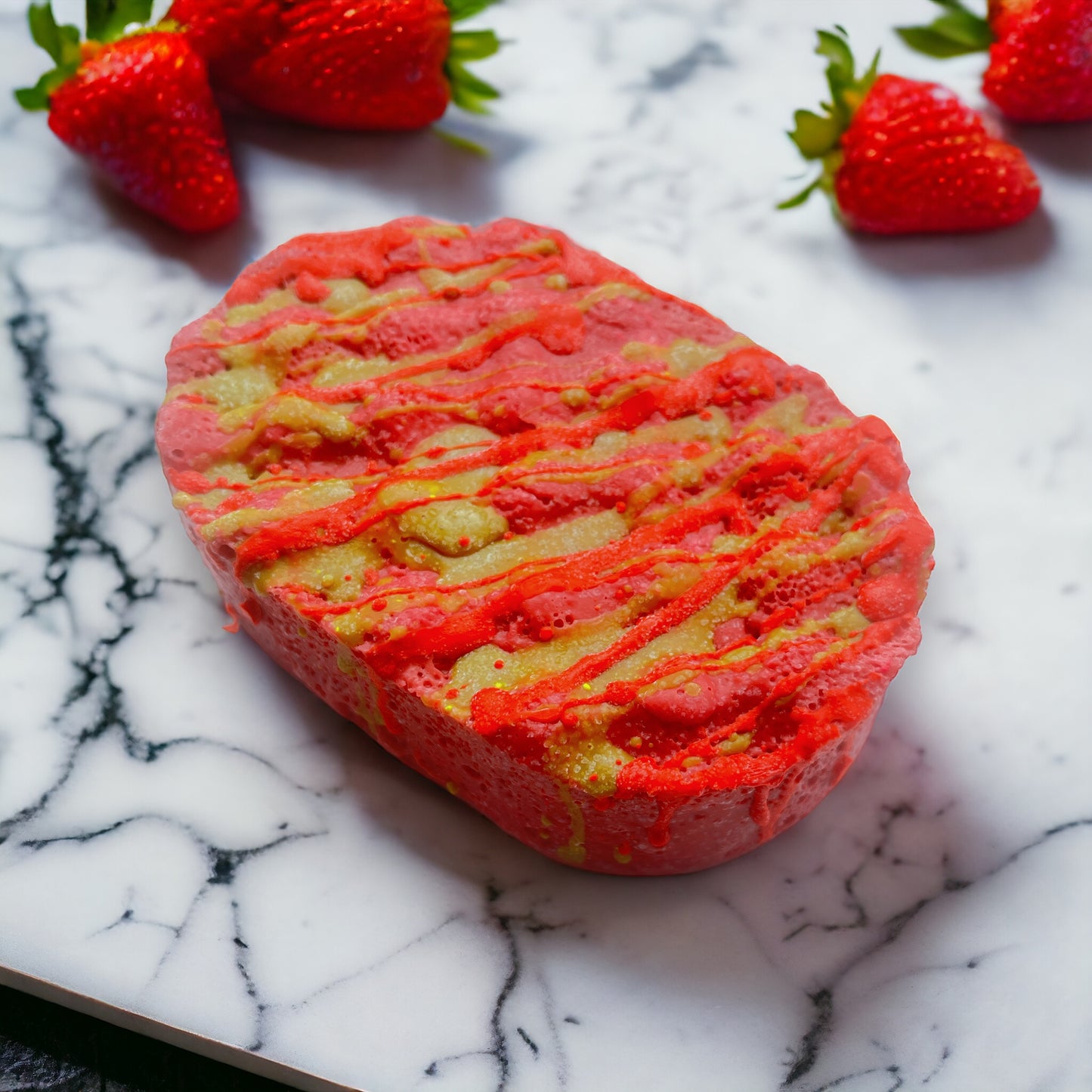 Strawberry Cheesecake Soap Sponge