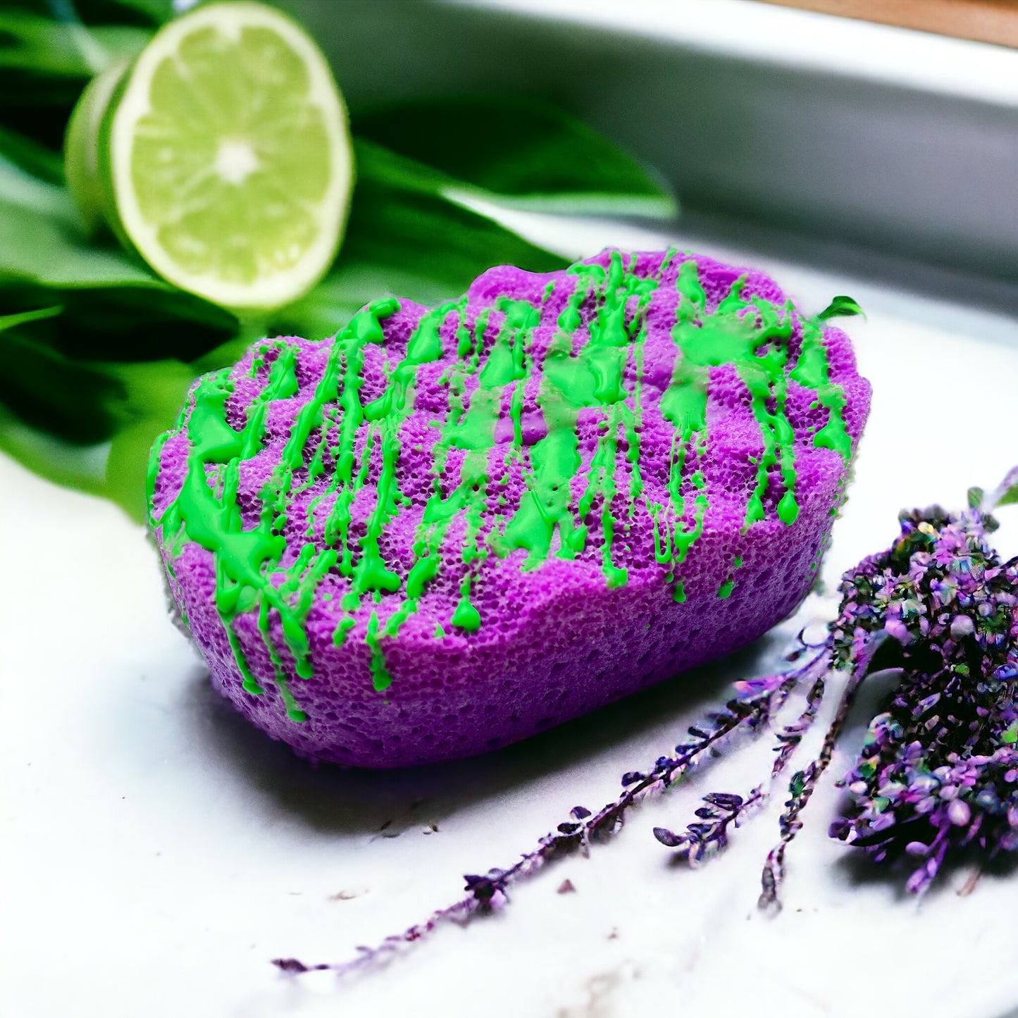 Lavender & Thai Lime Soap Sponge